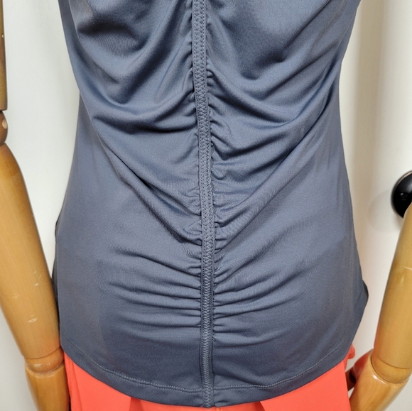 Athleta Gray 1/4 Zip Sleeveless Tank Top Size Small - Picture 6 of 10